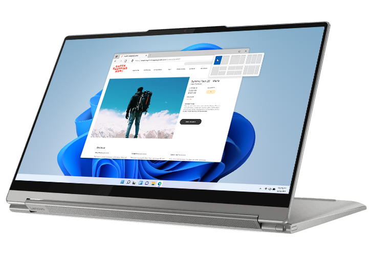 

Lenovo Yoga 9i (14" Intel) 11th Generation Intel® Core™ i5-1135G7 Processor (4 Cores / 8 Threads, 2.40 GHz, up to 4.20 GHz with Turbo Boost, 8 MB Cache)/Windows 10 Home 64/512 GB M.2 2280 SSD
