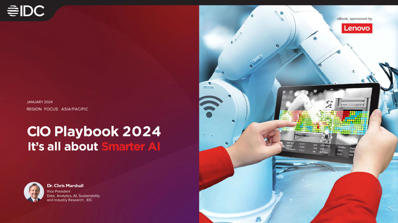 Lenovo CIO Playbook 2024 document cover image