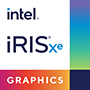 Intel® Iris® Xe graphics. 