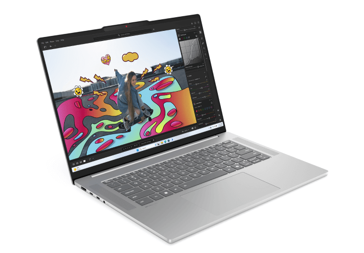 IdeaPad Slim 5 Gen 10 (15" AMD) クラウドグレー 左前面図