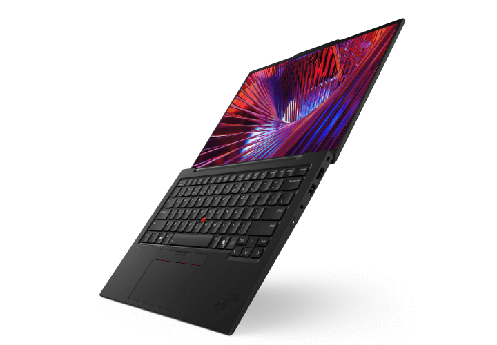 ThinkPad X1 Carbon Gen 13 Aura Edition フラットオープンフロント右ビュー