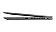 Right side view of half closed Lenovo ThinkPad X1 Yoga 4th Gen thumbnail