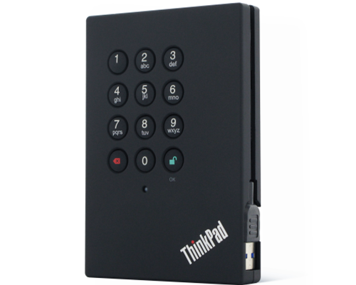 Lenovo Unidad de disco duro segura de 1 TB USB 3.0 ThinkPad