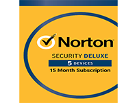 Norton Security Deluxe – 為最多 5 個裝置提供 15 個月的保護（電子下載）