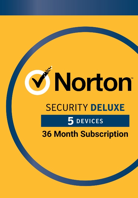 Norton Security Deluxe – 為最多 5 個裝置提供 3 年的保護（電子下載）