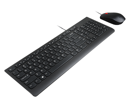 Lenovo Essential-pakke med kablet tastatur og (dansk 159) Denmark