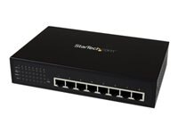 8 Port Unmanaged Industrial Gigabit Power over Ethernet Switch - 802.3af/at PoE+ Switch - Wall Mountable - PoE Network Switch (IES81000POE) - switch - 8 ports - unmanaged