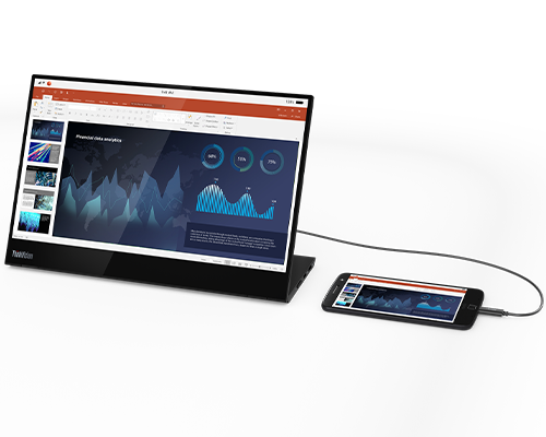 ThinkVision M14t USB-C Mobile Monitor with Touch Screen