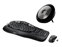 Jabra Speakerphone & Logitech Keyboard & Mouse