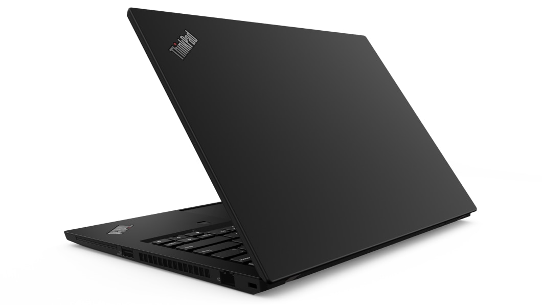 Lenovo ThinkPad P14s Workstation – Dreiviertelansicht von hinten links