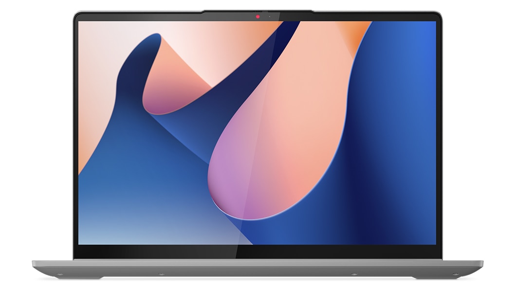 Front-facing Artic Grey IdeaPad Flex 5i in laptop mode.