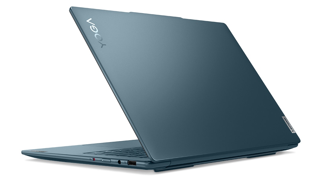 Opened Yoga Pro 7 Gen 8 laptop facing left