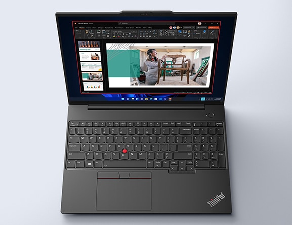 Top view of the Thinkpad E16 Gen 1 (16 AMD)