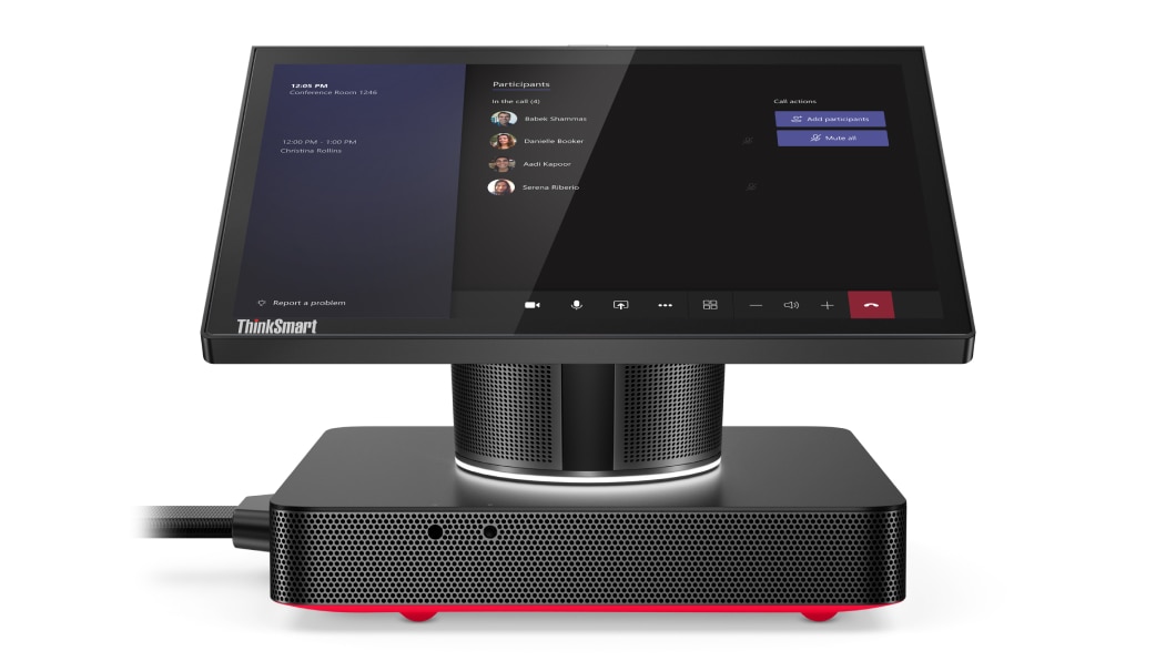 Lenovo ThinkSmart Hub para Microsoft Teams Rooms: vista frontal