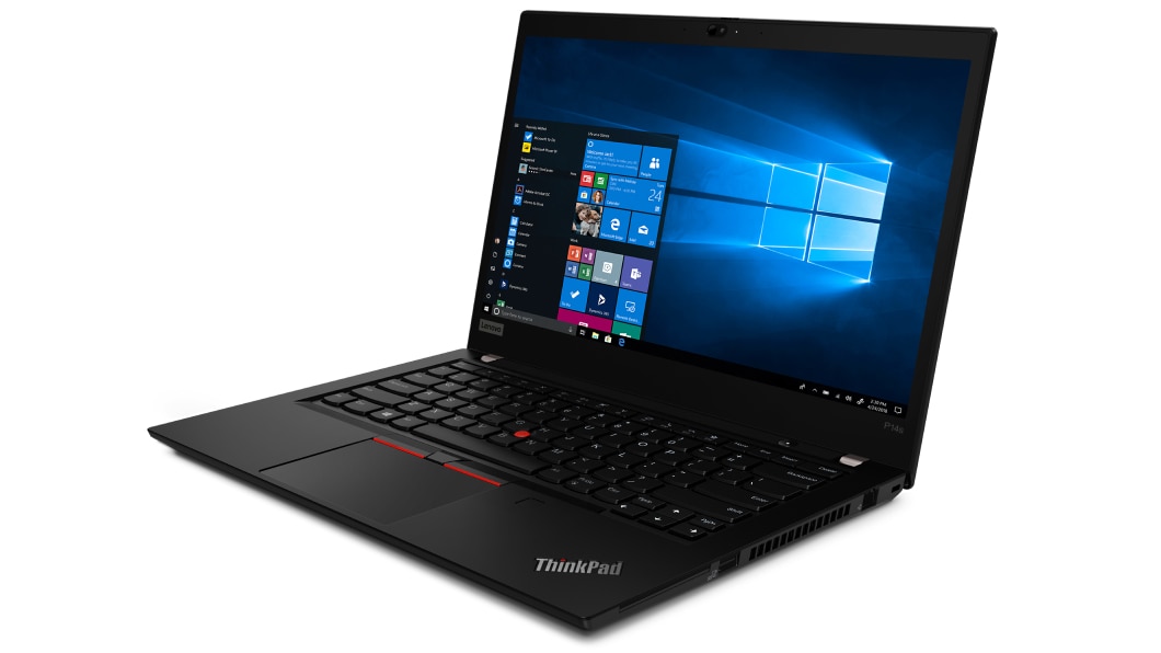 Lenovo ThinkPad P14s Workstation left three-quarter view