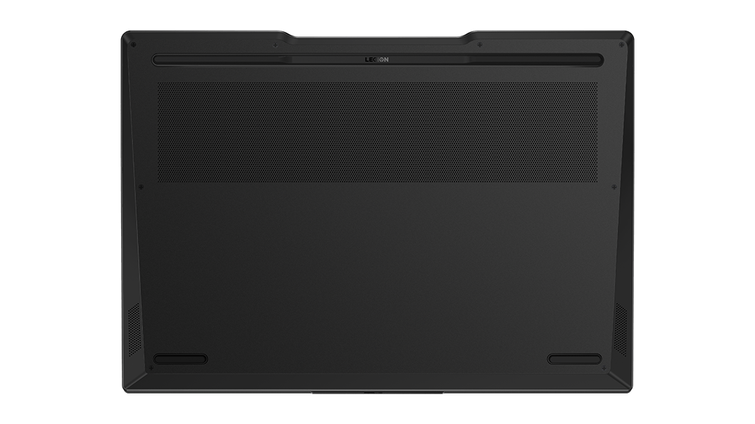 Lenovo Slim 7 (15'' AMD)-gaminglaptop, onderaanzicht vanaf rechts