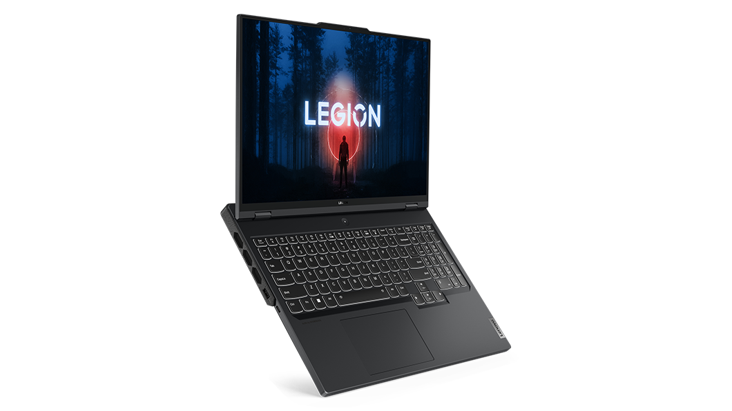 Profil droit du portable de gaming Lenovo Legion Pro 7 Gen 8 (16