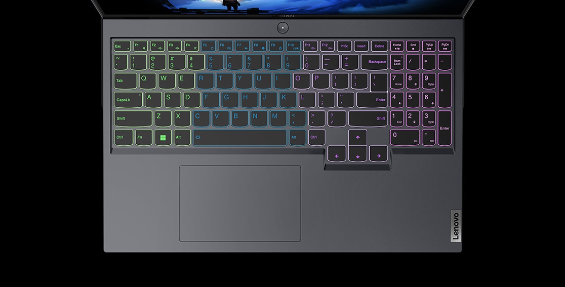 teclado retroiluminado de computador portátil gamer Lenovo core i7
