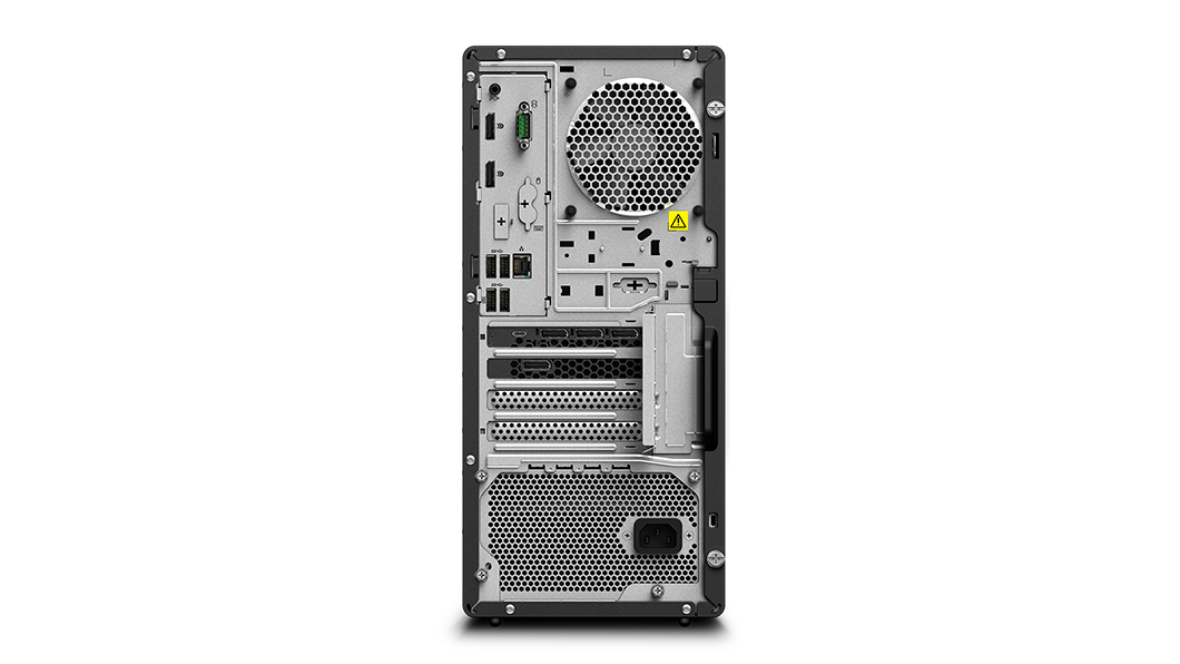 Lenovo ThinkStation P350 Tower-Workstation – Rückansicht