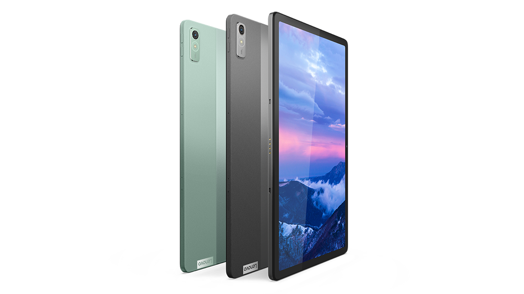 Drei Lenovo Tab P11 Tablets in verschiedenen Farben
