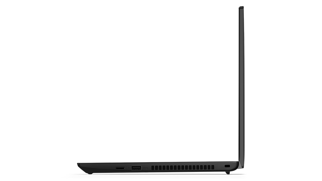 Lenovo ThinkPad L14 Gen 4 (14” Intel) laptop—right view, lid open