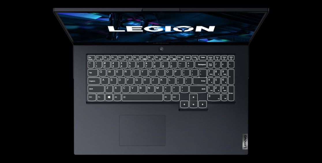 Legion 5i Gen 6 (17″ Intel) top view, fully opened