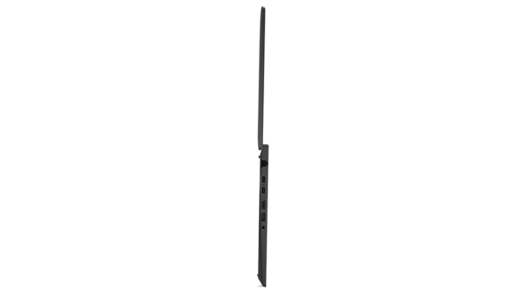 ThinkPad T14 Gen 3 (14 AMD) set fra oven, fladt åbnet ved 180 grader med fokus på top- og bagdæksel