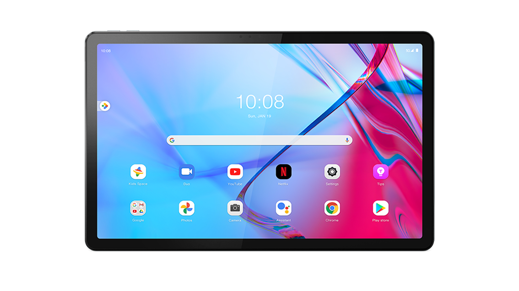 Lenovo Tab P11 5G front view with screen on
