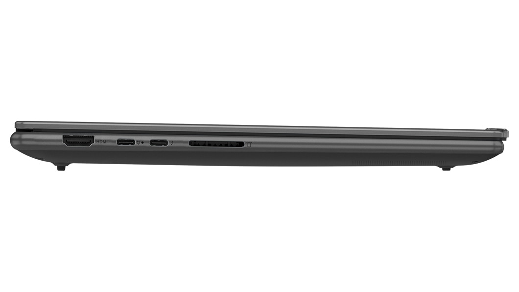 Vista del lateral izquierdo del Lenovo Yoga Pro 9i de 8.ª generación [35,56 cm (14