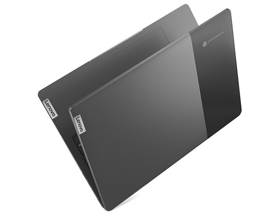 Gedeeltelijk geopende IdeaPad 5i Chromebook-laptop