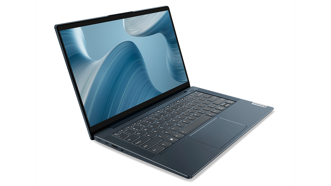 Abyss Blue IdeaPad 5i Gen 7 laptop facing right