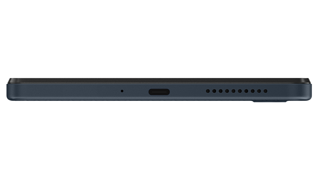Vista del profilo laterale del tablet Lenovo Tab M8 di quarta generazione
