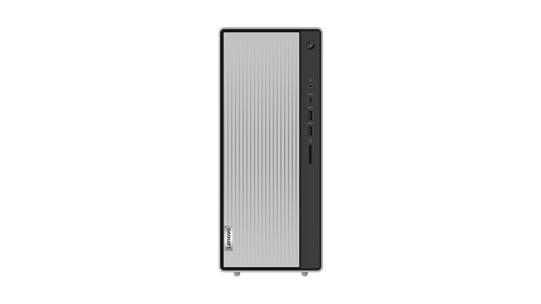 Lenovo IdeaCentre 5 AMD (14”) front view showing ports