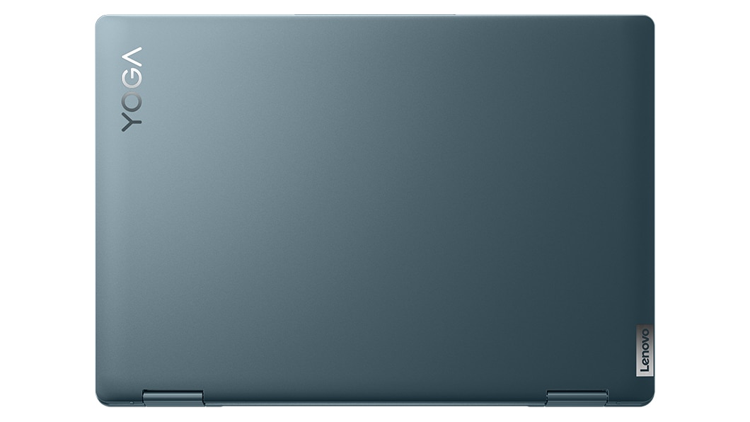 Notebook Yoga 7 di settima generazione chiuso, vista del coperchio