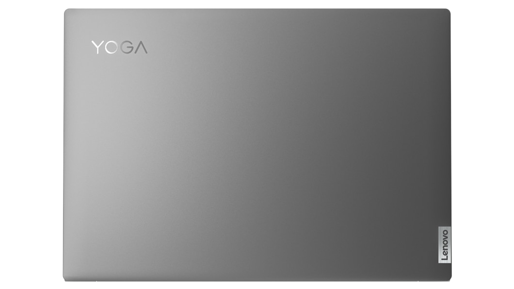 Vista del coperchio del notebook Lenovo Yoga Slim 7i Pro di settima generazione