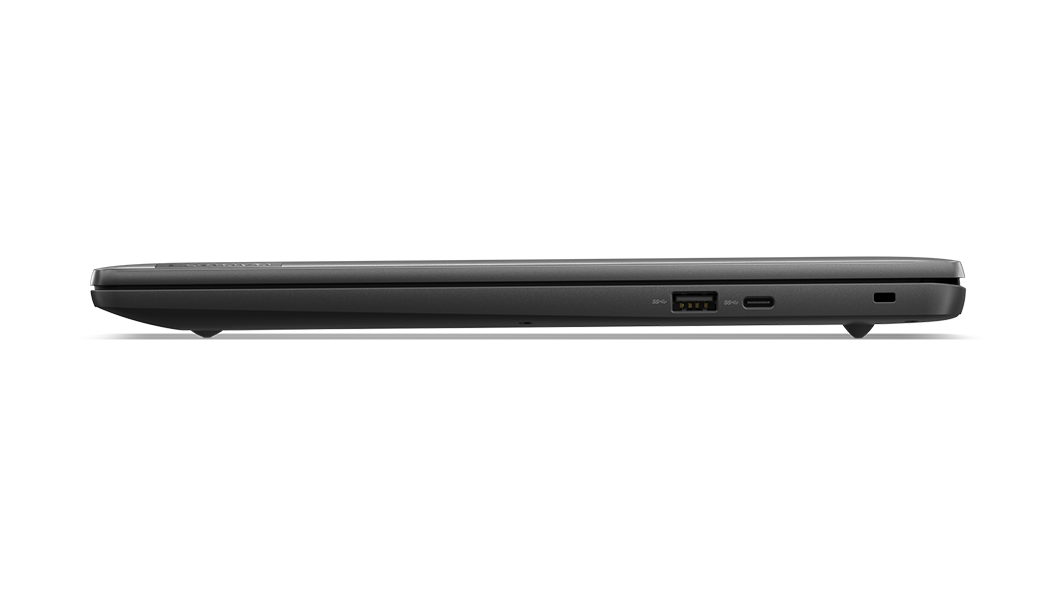 Gesloten IdeaPad 5i Chromebook-laptop, profielaanzicht links