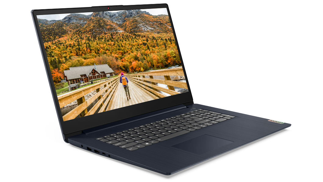  Ideapad 3 17inch Hero Front Facing Right Abyss blue AMD