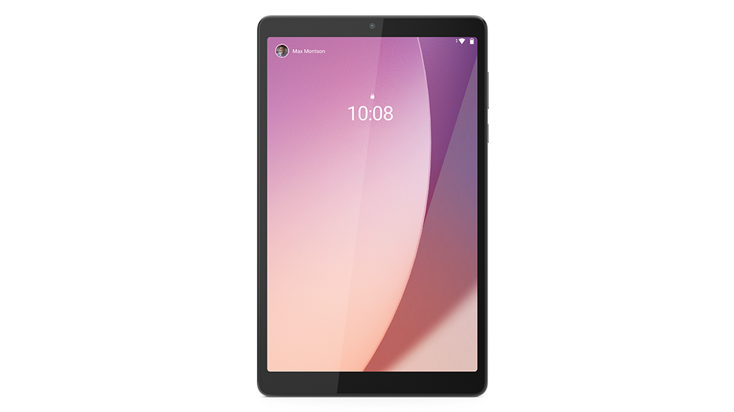 Lenovo Tab M8 Gen 4 tablet front view with display on