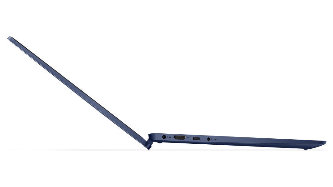 Zijaanzicht van de IdeaPad Flex 5 Gen 8-laptop, naar rechts gericht