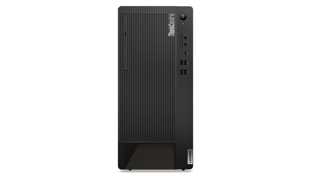 Front facing ThinkCentre M90t Gen 3 (Intel) Tower, showing front ports