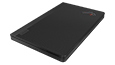 Thumbnail: Lenovo ThinkPad X1 Fold folded over, showcasing 100% recycled PET* plastic Woven Performance Fabric top cover.