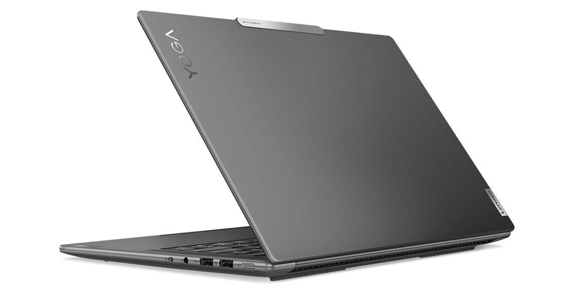 Back view of the right side of the Lenovo Yoga Pro 9i Gen 8 (14 Intel), opened