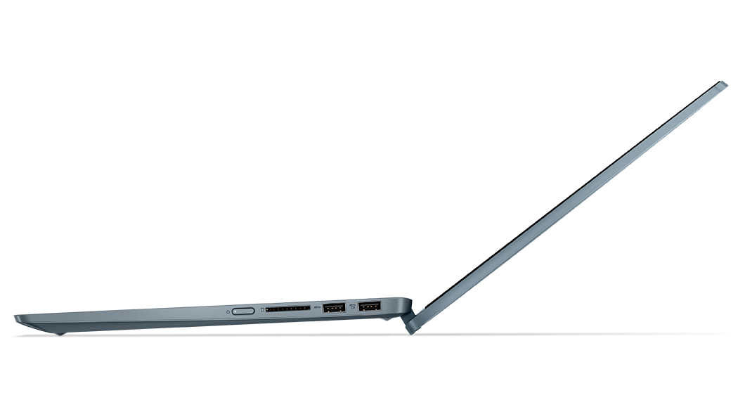 Side-profile view of IdeaPad Flex 5 Gen 8 laptop, facing left