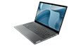 Storm Grey IdeaPad 5i Gen 7 laptop front-facing left view