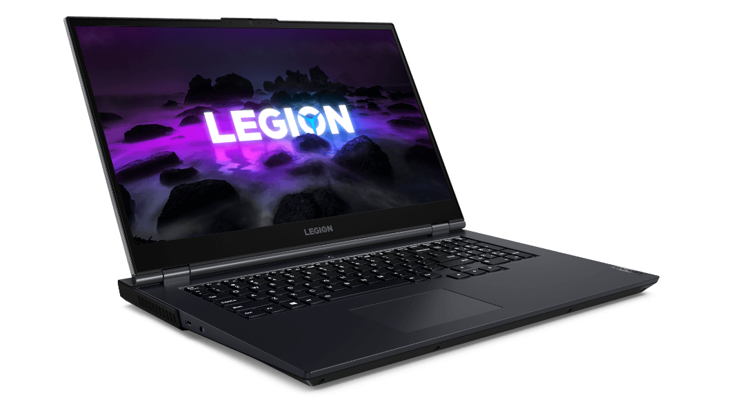Lenovo Legion 5 (17'' AMD), vue avant gauche principale