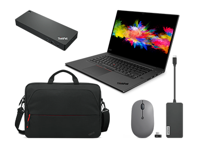 ThinkPad P1 Gen 3 + Dock + Mouse + USB Hub + Bag
