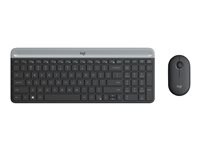 Logitech Slim Wireless Combo MK470 - keyboard and mouse set - graphite