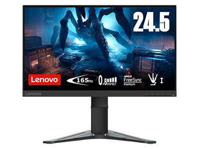 Lenovo G25-20 63,5 cm (25") FHD-Gaming-Monitor (TN, 165 Hz, 0.8 ms, HDMI/DisplayPort, FreeSync Premium, neigbar/höhenverstellbar)