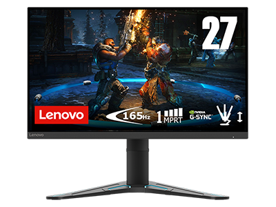 Écran Gaming Lenovo G27-20 27" FHD (Fast IPS, 144Hz 1ms, HDMI DP, G-Sync, HDR Decoding, Inclinable/Ajustable en hauteur)