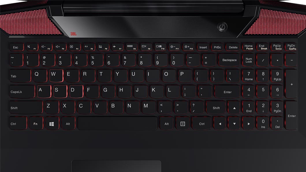 Lenovo Ideapad Y700 Touch (15), Overhead Keyboard View
